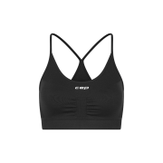 Bustieră alergare CEP Core Run Light Support Bra | susținere ușoară - black