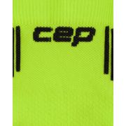 Șosete compresie alergare CEP Run 5.0 Low Cut - lime/negru | recuperare îmbunătățită