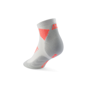 Șosete compresie alergare CEP Run 5.0 Low Cut - coral neon | recuperare îmbunătățită