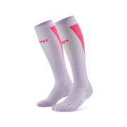 Șosete compresie înalte CEP Run Ultralight 4.0 femei - lila/roz