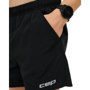 Pantaloni scurți alergare CEP Core Run Loose Fit - negru | rezistenți vânt