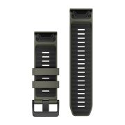 Garmin Curele de ceas QuickFit 26 | Olive Drab / Silicon negru