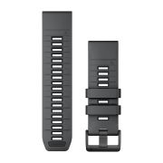 Garmin Curele de ceas QuickFit 26 | Slate grey / Silicon negru