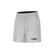 Pantaloni scurți alergare CEP Core Run Loose Fit femei - gri deschis | largi, rezistenți vânt