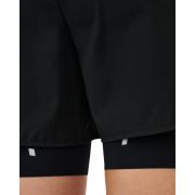 Pantaloni scurți alergare CEP Core Run 2in1 femei - negru | compresie + libertate mișcare