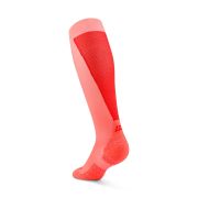 Șosete compresie înalte CEP Run Ultralight 4.0 - coral neon | roșu