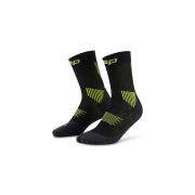 Șosete compresie alergare CEP Run 5.0 Mid Cut - negru/lime | femei