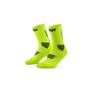 Șosete compresie alergare CEP Run 5.0 Mid Cut - lime/negru | femei