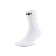 Șosete compresie alergare CEP Run 5.0 Mid Cut - albe | femei