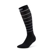 Șosete compresie alergare CEP Pro Run Reflective 2.0 - negru | vizibilitate
