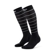 Șosete compresie alergare CEP Pro Run Reflective 2.0 - negru | vizibilitate