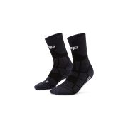 Șosete compresie hiking CEP Hiking Max Cushion 2.0 - negre | amortizare maximă