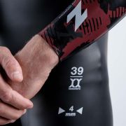 Z3R0D - costum neopren barbati Flex wetsuit - black red