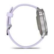 Garmin Venu 4 AMOLED 41 mm - Smartwatch cu GPS argintiu cu curea mov Periwinkle
