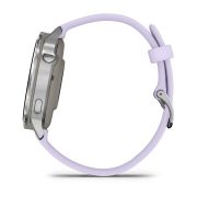 Garmin Venu 4 AMOLED 41 mm - Smartwatch cu GPS argintiu cu curea mov Periwinkle