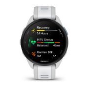 Garmin - Forerunner 165 ceas multisport cu GPS AMOLED - alb Whitestone - gri mist grey