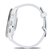 Garmin - Venu 3 smartwatch cu GPS și AMOLED - ramă argintie din oţel inoxidabil şi carcasă whitestone şi brăţară din silicon