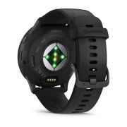 Garmin - Venu 3 smartwatch cu GPS și AMOLED - ramă gri ardezie din oţel inoxidabil, carcasă neagră şi curea din silicon