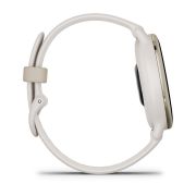Garmin - Vivoactive 5 smartwatch cu GPS și AMOLED - ramă Cream Gold - carcasă Ivory  şi bratara din silicon