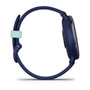 Garmin - Vivoactive 5 smartwatch cu GPS și AMOLED - ramă Metallic Navy din aluminiu - carcasă Navy şi bratara din silicon