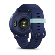 Garmin - Vivoactive 5 smartwatch cu GPS și AMOLED - ramă Metallic Navy din aluminiu - carcasă Navy şi bratara din silicon