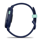 Garmin - Vivoactive 5 smartwatch cu GPS și AMOLED - ramă Metallic Navy din aluminiu - carcasă Navy şi bratara din silicon