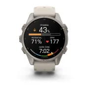Garmin Fenix 9 AMOLED - 43 mm Titan Fog Gray - Smartwatch Multisport Premium cu AMOLED