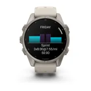 Garmin Fenix 9 AMOLED - 43 mm Titan Fog Gray - Smartwatch Multisport Premium cu AMOLED