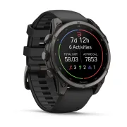 Garmin Fenix 9 AMOLED - 47 mm Titan DLC Carbon - Smartwatch Multisport Premium cu AMOLED