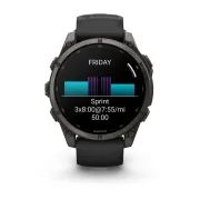 Garmin Fenix 9 AMOLED - 47 mm Titan DLC Carbon - Smartwatch Multisport Premium cu AMOLED