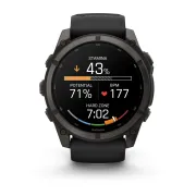 Garmin Fenix 9 AMOLED - 51 mm Titan DLC Carbon - Smartwatch Multisport Premium cu AMOLED