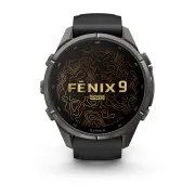 Garmin Fenix 9 Pro AMOLED inReach - 43 mm Titan DLC Carbon - Smartwatch Multisport Premium cu AMOLED