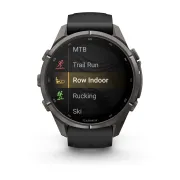 Garmin Fenix 9 Pro AMOLED inReach - 43 mm Titan DLC Carbon - Smartwatch Multisport Premium cu AMOLED