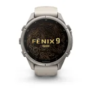 Garmin Fenix 9 Pro AMOLED inReach - 43 mm Titan Fog Gray - Smartwatch Multisport Premium cu AMOLED