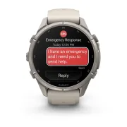Garmin Fenix 9 Pro AMOLED inReach - 43 mm Titan Fog Gray - Smartwatch Multisport Premium cu AMOLED