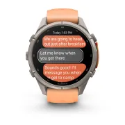 Garmin Fenix 9 Pro AMOLED inReach - 43 mm Titan Shell Pink Orange - Smartwatch Multisport Premium cu AMOLED