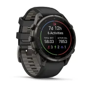 Garmin Fenix 9 Pro AMOLED inReach - 47 mm Titan DLC Carbon Gray - Smartwatch Multisport Premium cu AMOLED