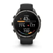 Garmin Fenix 9 Pro AMOLED inReach - 47 mm Titan DLC Carbon Gray - Smartwatch Multisport Premium cu AMOLED
