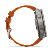 Garmin Fenix 9 Pro AMOLED inReach - 51 mm Titan Autumn Orange - Smartwatch Multisport Premium cu AMOLED