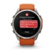 Garmin Fenix 9 Pro AMOLED inReach - 51 mm Titan Autumn Orange - Smartwatch Multisport Premium cu AMOLED