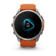 Garmin Fenix 9 Pro AMOLED inReach - 51 mm Titan Autumn Orange - Smartwatch Multisport Premium cu AMOLED