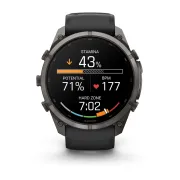 Garmin Fenix 9 Pro AMOLED inReach - 51 mm Titan DLC Carbon Gray - Smartwatch Multisport Premium cu AMOLED