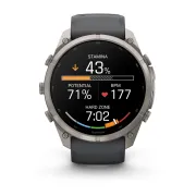 Garmin Fenix 9 Pro AMOLED inReach - 51 mm Titan Grafit - Smartwatch Multisport Premium cu AMOLED