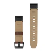 Garmin QuickFit 22 - curea piele - maro Walnut