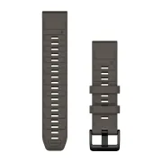 Garmin QuickFit 22 - curea silicon - gri Pebble Gray