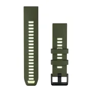 Garmin QuickFit 22 - curea silicon - verde Olive Drab I Citron
