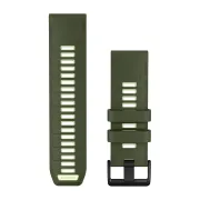 Garmin QuickFit 26 - curea silicon - verde Olive Drab I Citron
