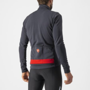 Castelli - tricou maneca lunga 14-20 gr C - Puro 3 FZ - antracit | rosu