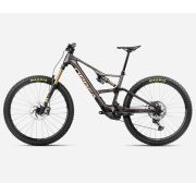 Bicicletă electrică eMTB Trail Orbea RISE LT M10 420W - Cosmic Carbon View | Golden Sand (Gloss)