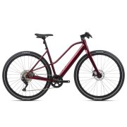 Orbea Vibe MID H30 2022 - bicicleta electrica pentru oras - rosu Metallic Dark Red